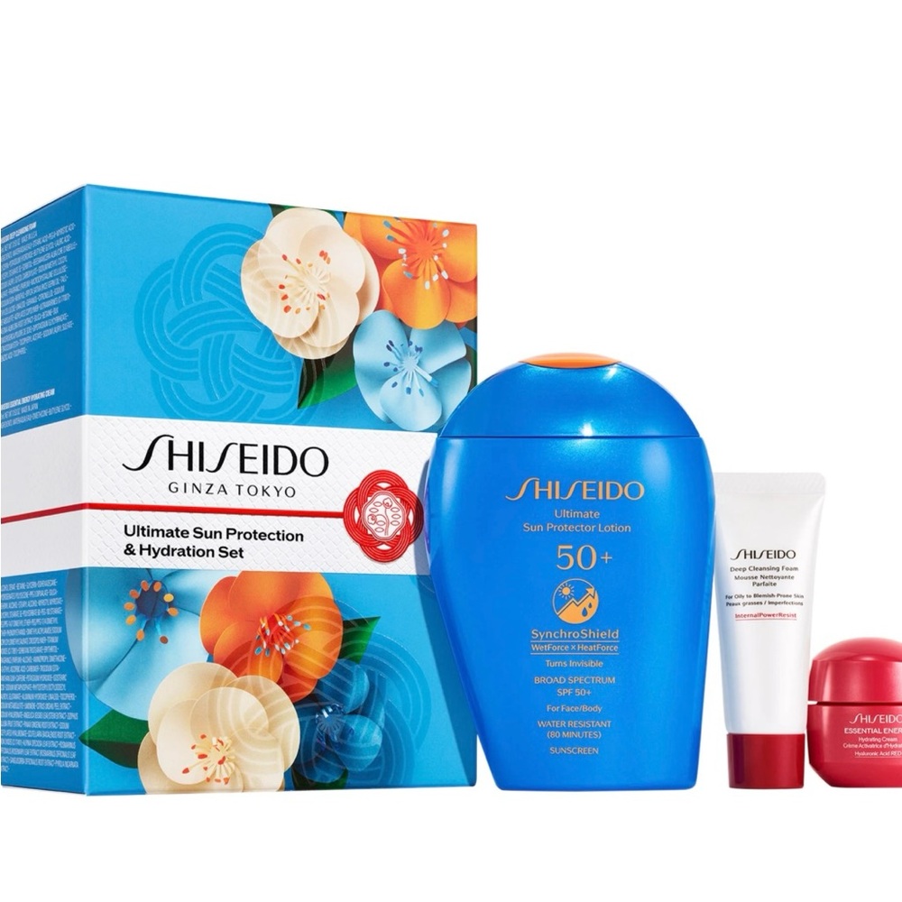 NIB SHISEIDO ultimate sun protection & hydration set